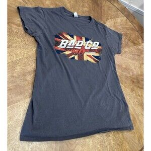 Y2K 2013 Women Bad Company 40th Anniversary Tour Rock Band Shirt Sz L Grey READ
